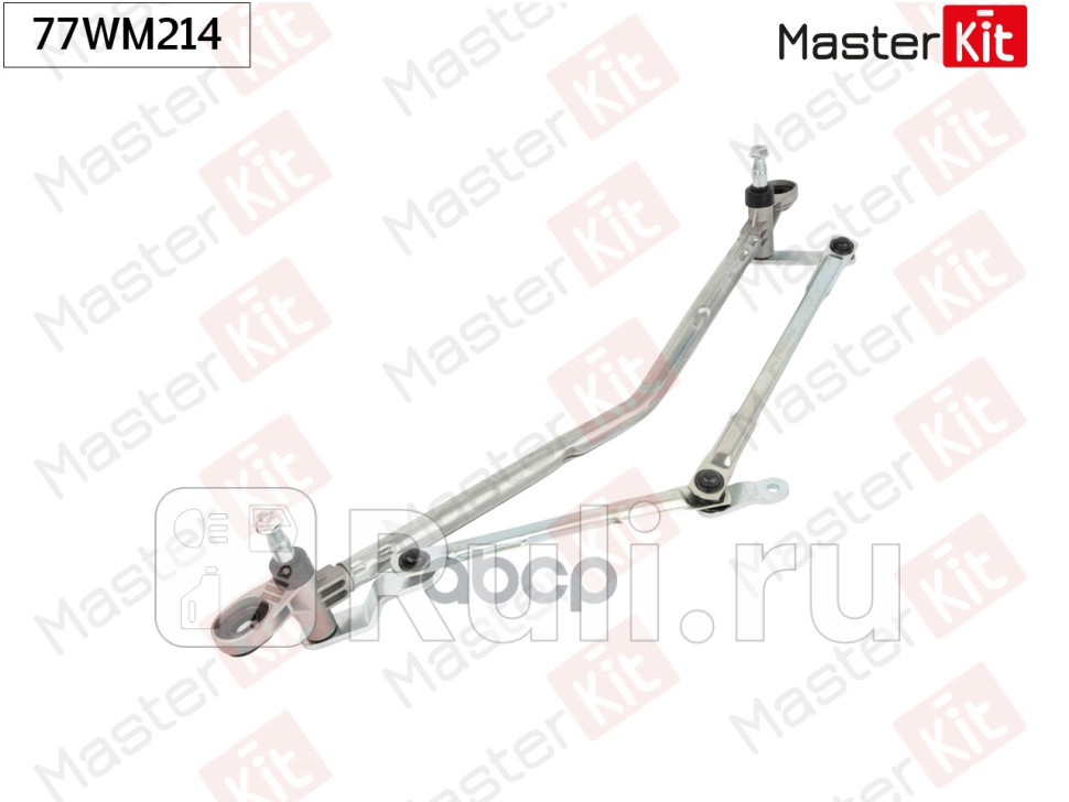 Мотор стеклоочистителя с трапецией передний MAZDA 3 BL 2008 - MASTERKIT 77WM214 MASTERKIT 77WM214 4120₽