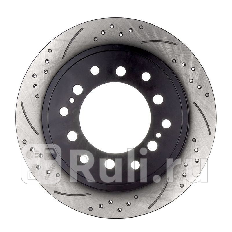 Диск тормозной (перфорированный) задний левый (Rr LH) 4RUNNER (GRN21#,KZN215); LAND CRUISER PRADO (GRJ12#,KDJ12#)  AVANTECH BR1808S