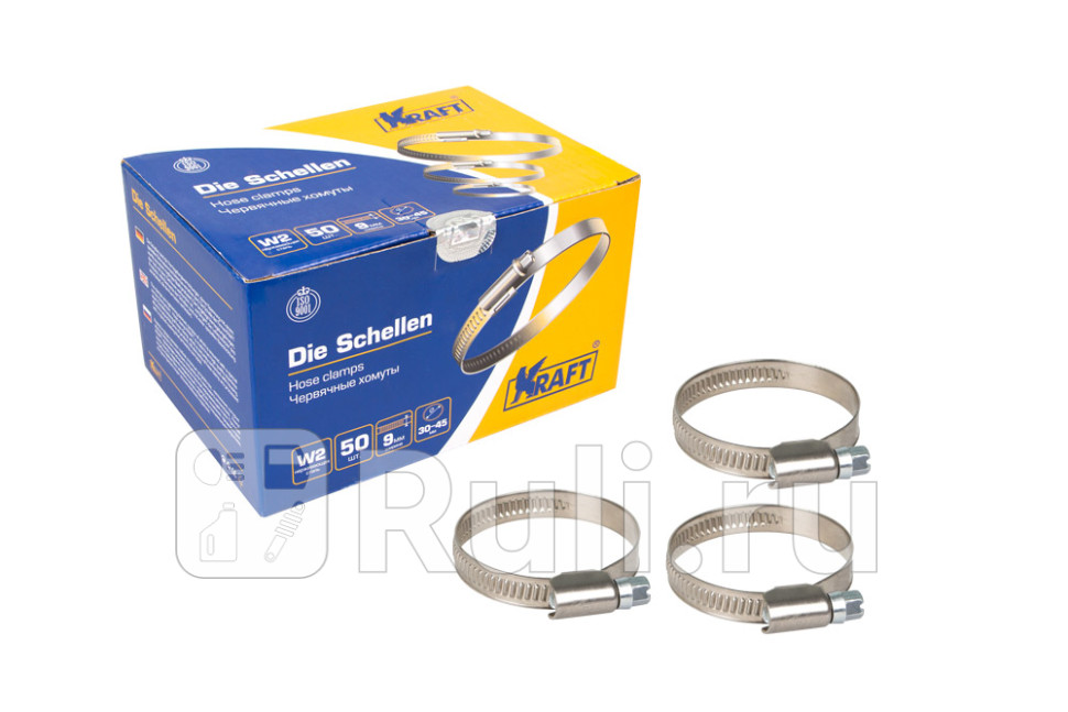 Хомут нержавсталь 30 х 45 мм Kraft KRAFT KT 880406 80₽