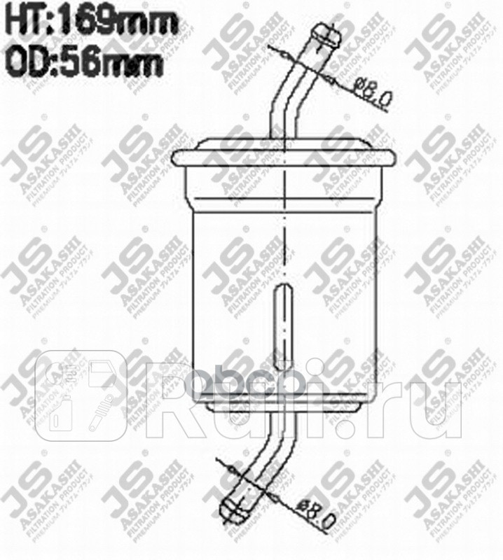 Фильтр топливный JS Asakashi FS9047 0₽