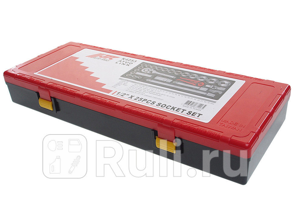 Набор инструментов в ложементе 25пр головки 6гр 8-32мм свечные 1621мм удлин 125250мм перехо JTC JTCK4253 8460₽