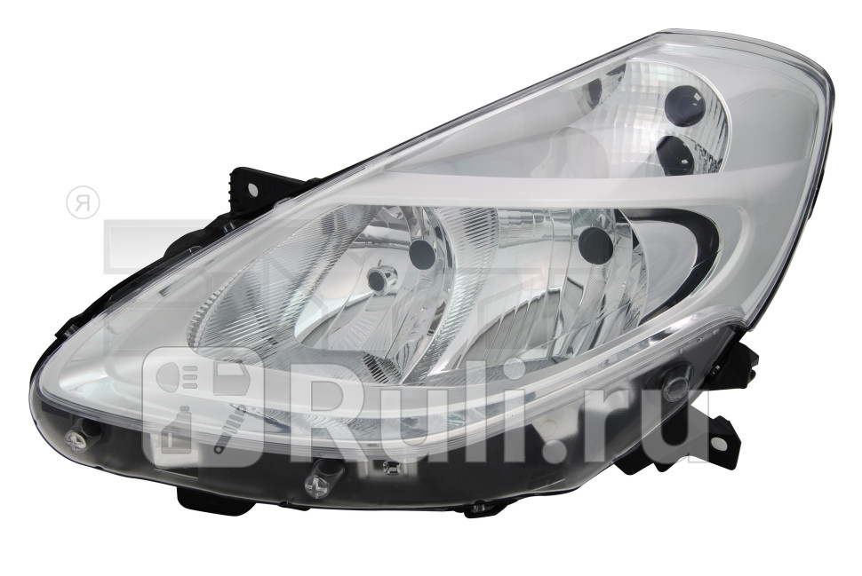 Фара левая для Renault Clio 3 рестайлинг (2009-2011) TYC 20-C050-05-2B
