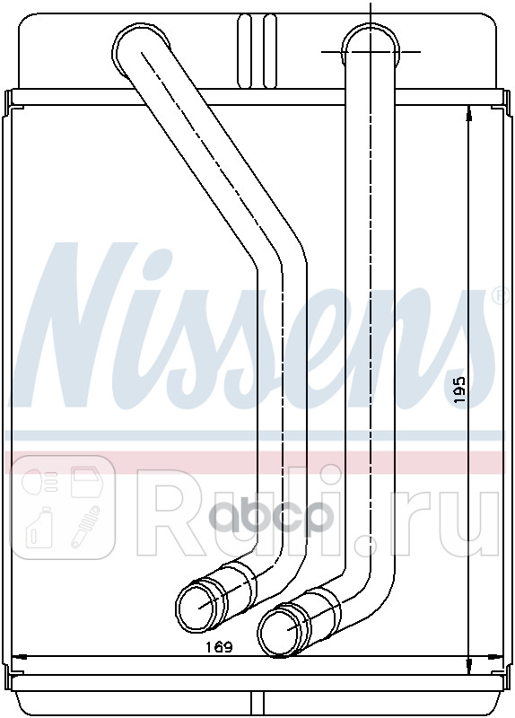 Радиатор отопителя NISSENS 77507 8680₽