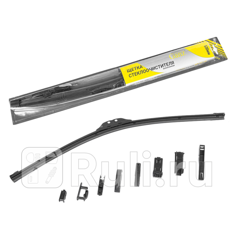 Щетка стеклоочистителя 530 мм бескаркасная 1 шт GANZ GIS01020 790₽
