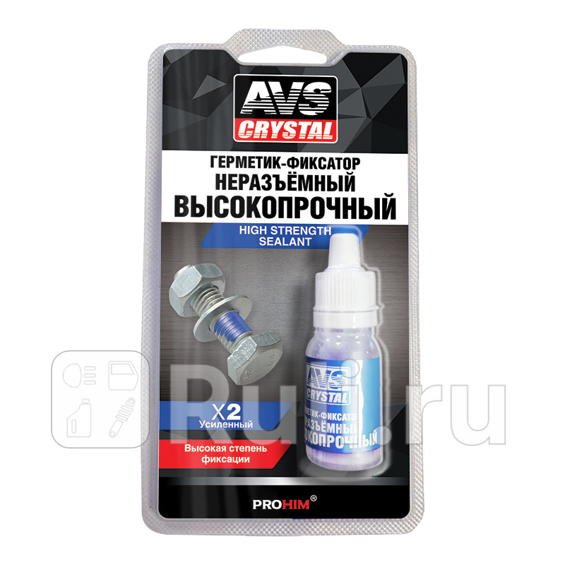 Герметик - фиксатор AVS анаэробный высокопрочный 6 мл Ст AVS A78357S 260₽