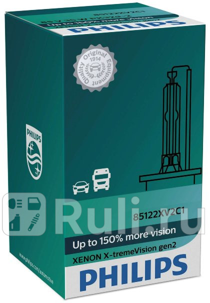 Лампа D2R 35W PHILIPS X-treme Vision 4800K 150 яркости PHILIPS 85126XV2C1 5220₽