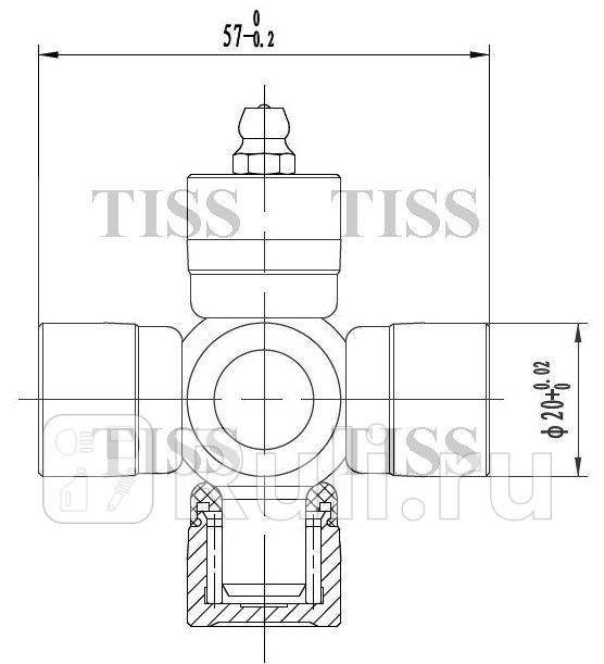 Крестовина 5700x2000 GUT11 JD JTU0046 460₽