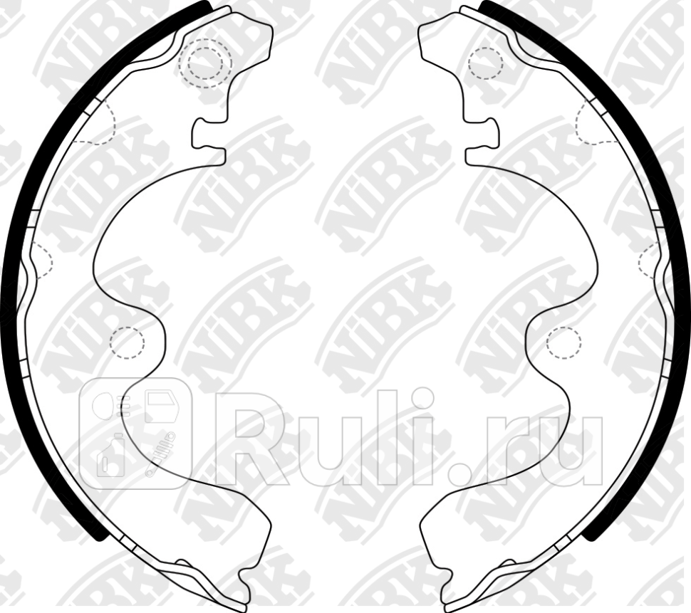 Колодки тормбараб NIBK FN2326 0₽