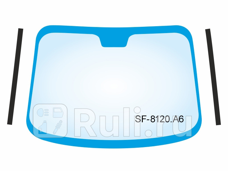 Уплотнитель лобового стекла левыйправый комплект для Peugeot Partner 2 2008-2012 SAT SF-8120A6 1210₽