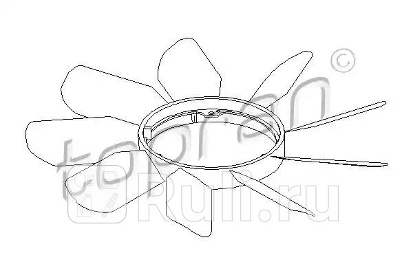 Крыльчатка вентилятора радиатора HANS PRIES 400999001 2440₽