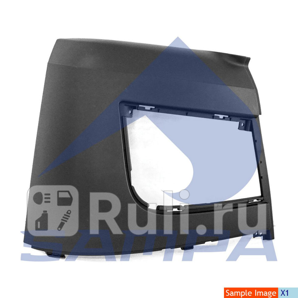 Накладка переднего бампера левая Sampa 18101162 2000₽