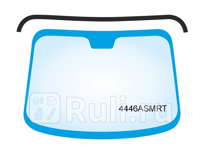 Молдинг лобового стекла для Kia Sorento Prime 2014-2020 PMA 4446ASMRT 2970₽