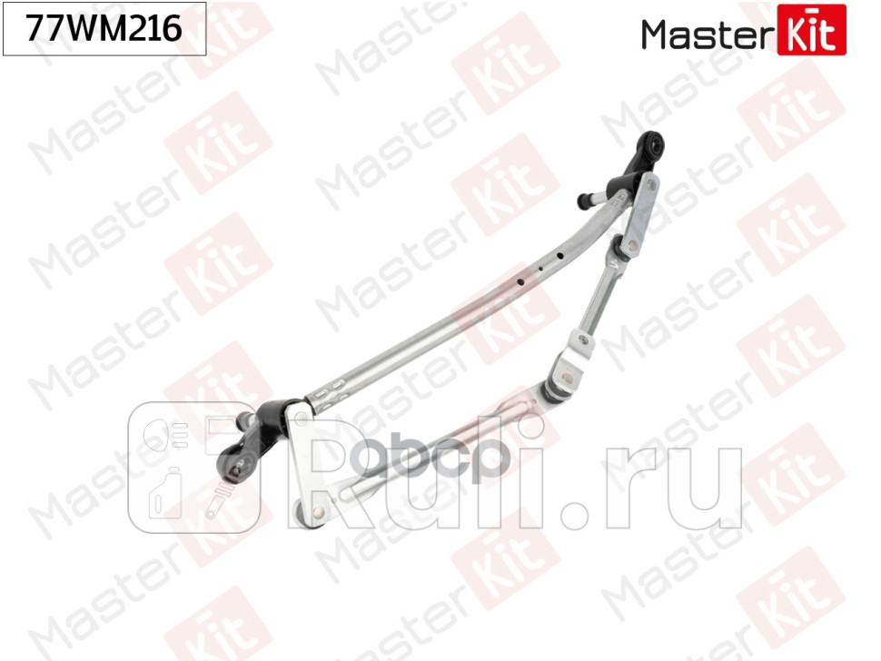 Мотор стеклоочистителя с трапецией передний RENAULT DOKKER 2013 - MASTERKIT 77WM216 MASTERKIT 77WM216 10760₽