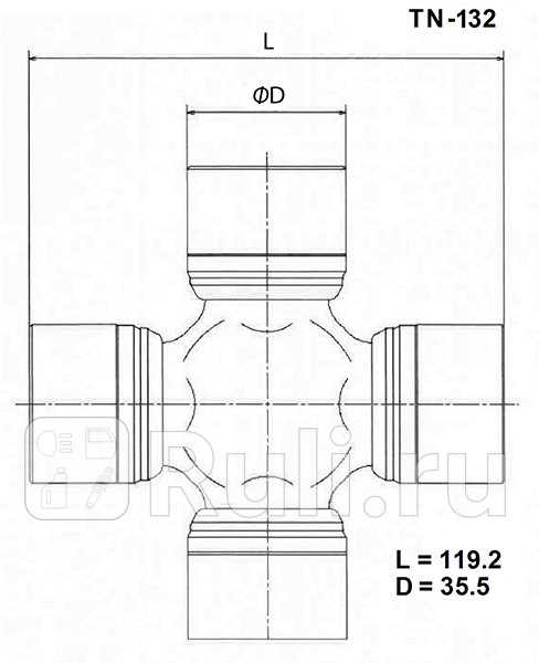 Крестовина карданного вала TOYO TOYO TN132 1610₽