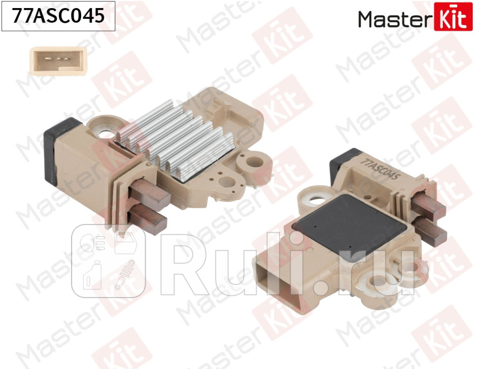 Регулятор напряжения генератора CHEVROLET AVEO DAEWOO NEXIA 77ASC045 MASTERKIT 77ASC045 2870₽