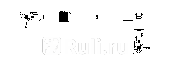 Провод высоковольтный центральный audi 80100a6 14-20 84-97 Bremi 11540 0₽