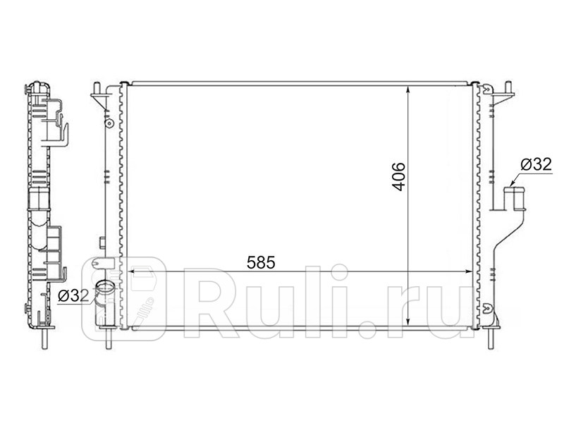 Радиатор охлаждения SAT SG-RN0002-08-1-R 2470₽