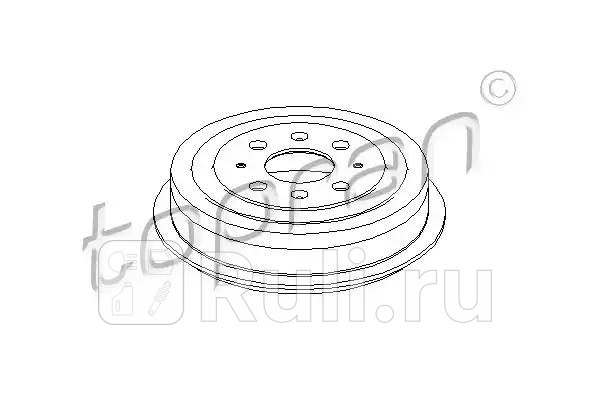Барабан тормозной HANS PRIES 207656001 0₽