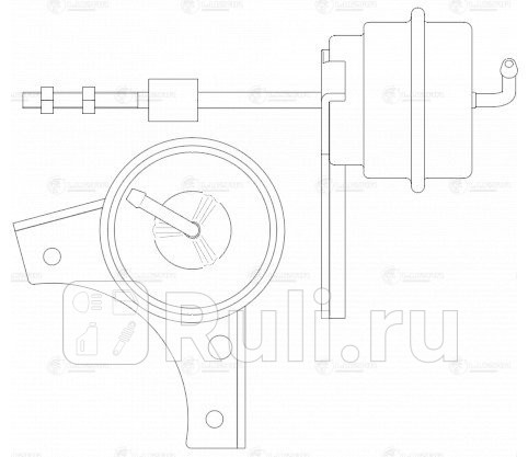 Актуатор турбокомпрессора для ам VW Passat 98- 18T тип К03 LTC 1846 LUZAR LTC1846 2900₽