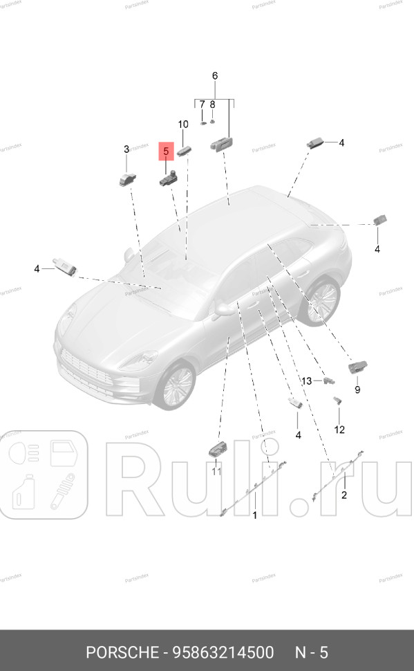 Лампа org VAG 95863214500 1340₽