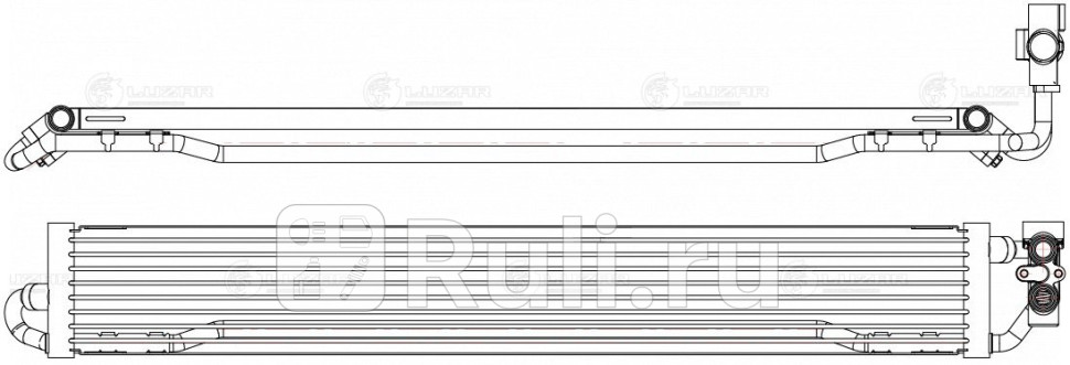 Радиатор масл с термостатом АКПП LUZAR LOc 1848 17810₽