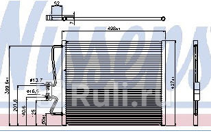 Радиатор кондиционера для BMW E38 1994-1997 Forward BME3894-931 1740₽