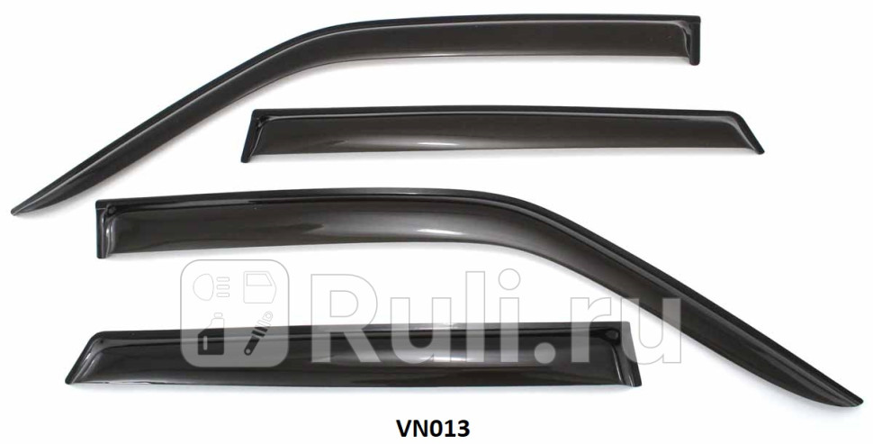 Дефлекторы окон 4 шт для Nissan Juke 2010-2019 SKYWAY VN013 3530₽