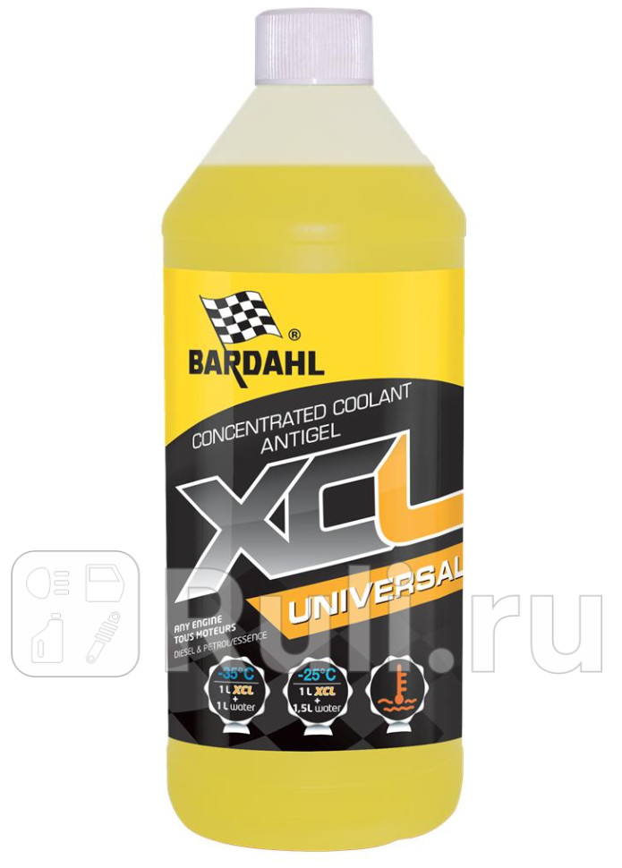7101 XCL UNIVERSAL Антифриз концентрат G12 желтый 1L BARDAHL BARDAHL 7101 1200₽