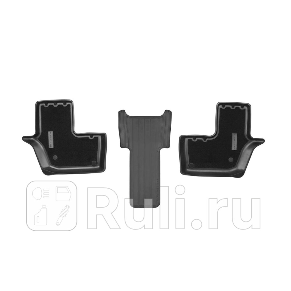 Коврики салона комбинированные полиуретан 3 ряд NORPLAST NPA01-C56-542-CM 240₽