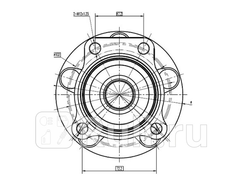 Ступичный узел перед SUBARU FORESTER SHSJ IMPREZA GH LEGACY BPBLBMBR NTN HUB213T-4 11850₽