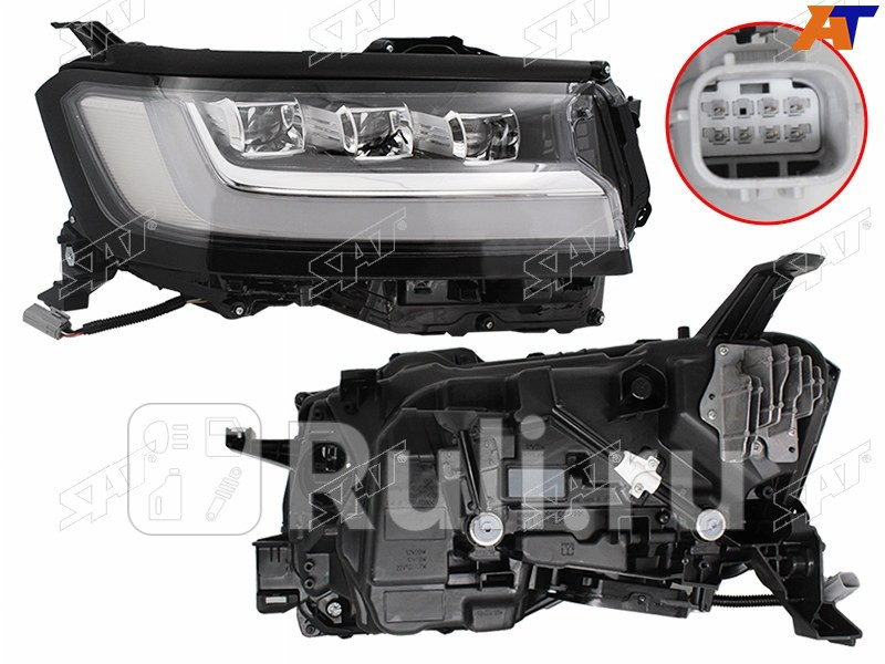 Фара TOYOTA LAND CRUISER 300 21- RH LED SAT ST-212-11LC1R 51010₽