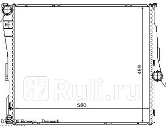 Радиатор охлаждения для BMW X3 E83 2004- NISSENS 60803A 17250₽