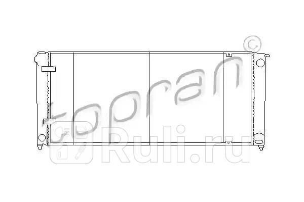 Радиатор охлаждения двигателя HANS PRIES 102 724 001 0₽