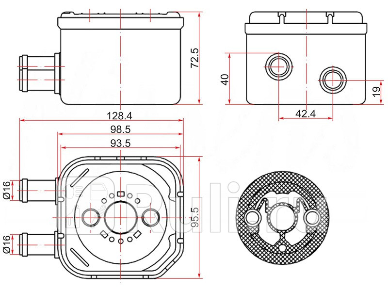 Радиатор масляный SAT ST-028117021C 1340₽