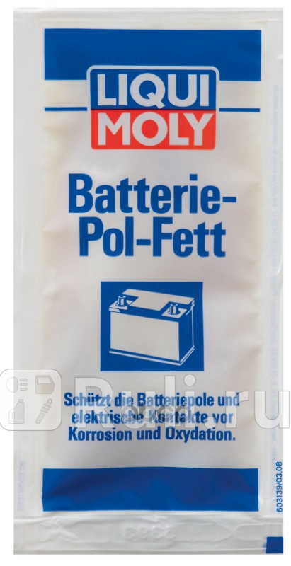 LiquiMoly Batterie-Pol-Fett 001KG смазка для электроконтактов 10g LIQUI MOLY 3139 170₽