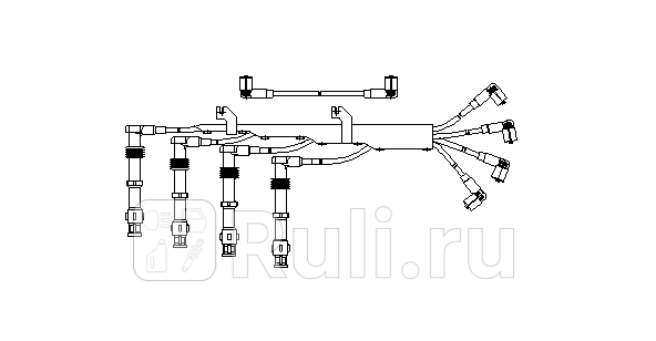 Комплект высоковольтных проводов Bremi 473100 0₽