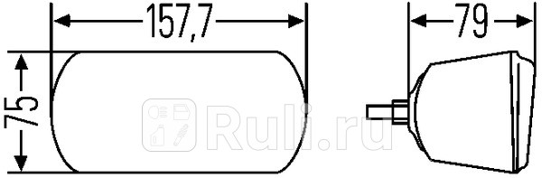 Противотуманная фара правая h3 Hella 1NB 007 360-021 0₽