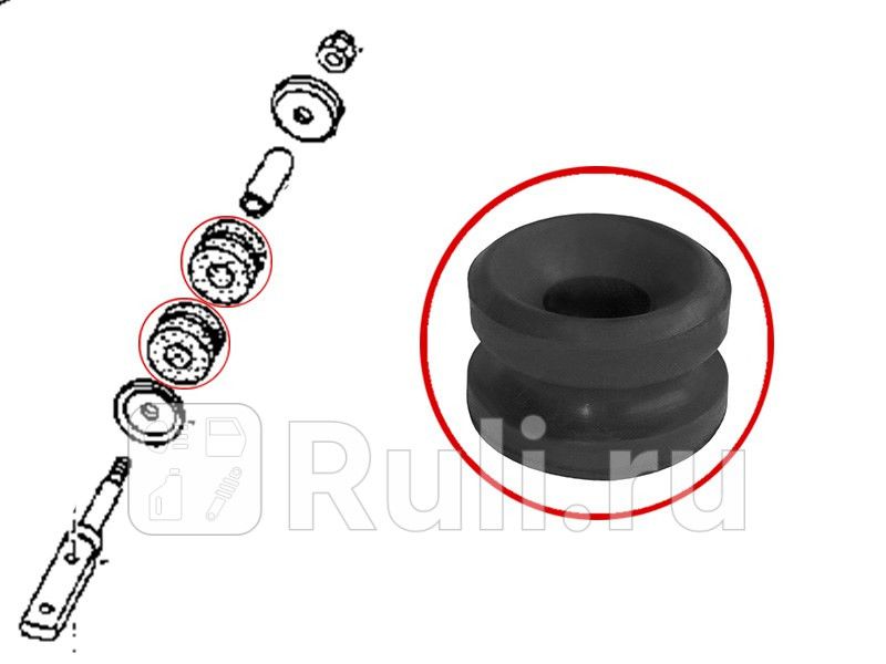 Сайлентблок передней растяжки NISSAN DATSUN MISTRAL PATHFINDER TERRANO TERRANO 2 1985-1997 SAT ST-54476-01W00 210₽