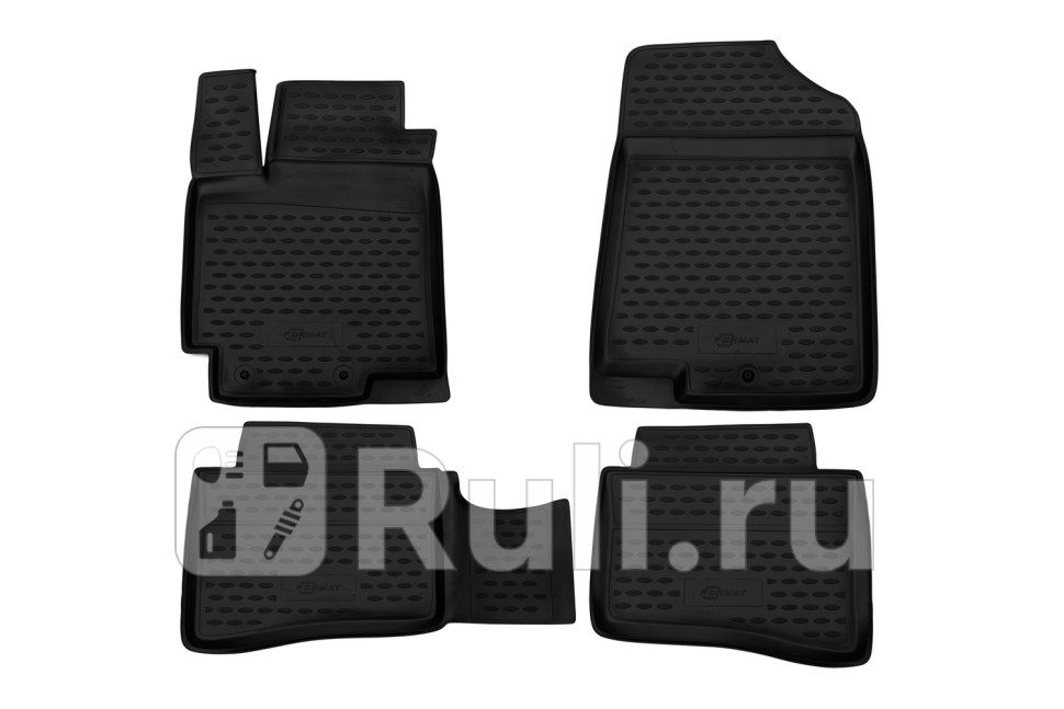 Коврики в салон 4 шт для Kia Rio 3 2011-2015 FORMAT FORMAT2538210h 4550₽