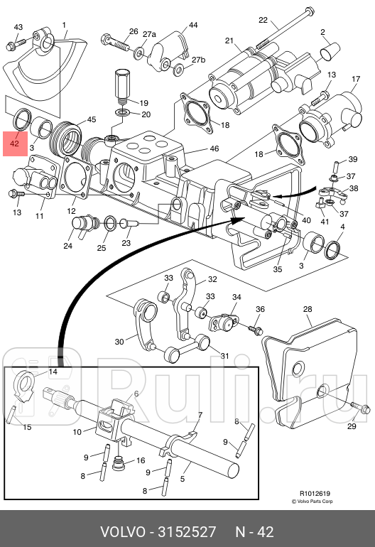Сальник VOLVO 3152527 2140₽
