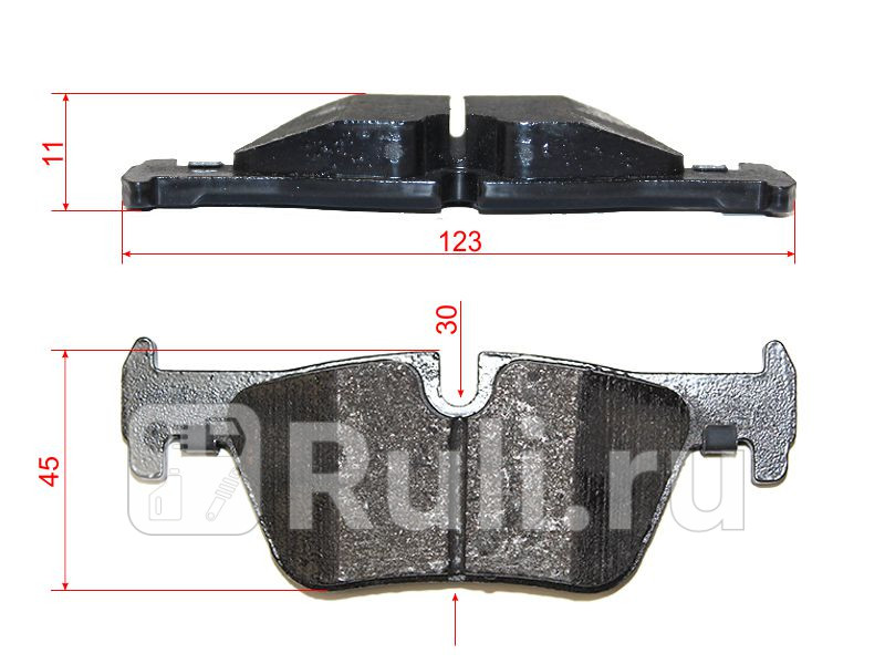 Колодки тормозные дисковые задние для BMW F20 (2011-2019) BREMBO P 06 071