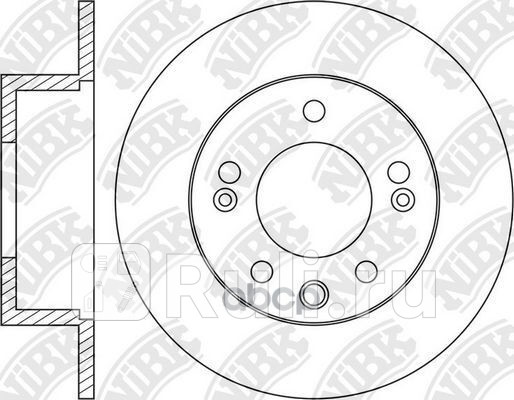 Диск тормзад NIBK RN1614 0₽