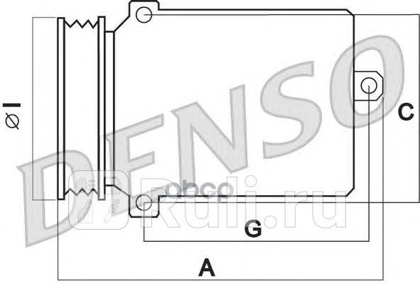 Компрессор кондиц DENSO dcp20023 0₽