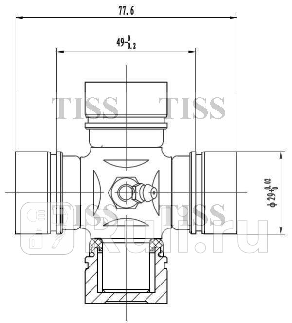 Крестовина 5300x2900 GUIS71 JD JTU0024 620₽
