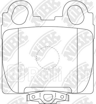 Колодки тормозные дисковые задние для Toyota Verossa 2001-2004 NIBK PN1421 1460₽