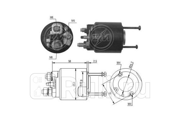 Реле втягивающее MB W168245 ERA ZM495 3460₽