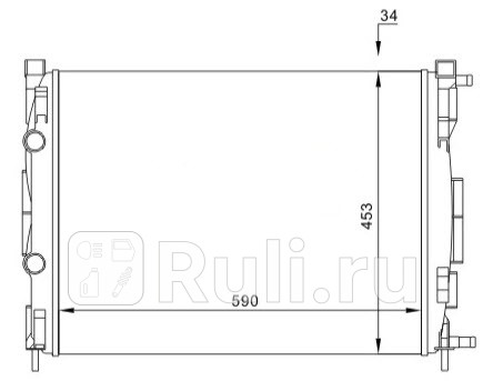 Радиатор охлаждения для Renault Megane 2 2003- Forward RNMEG03-912 4420₽