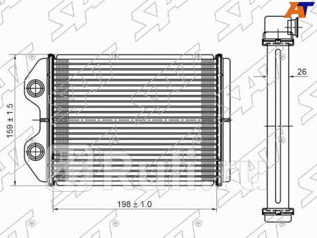 Радиатор отопителя салона toyota markii 96-00 chaser 96-01 cresta 96-01 SAT ST-87-0020  для Разные, SAT, ST-87-0020