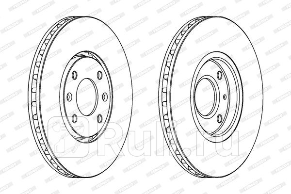 Тормдиск первент283x26 4 отв FERODO DDF841 0₽