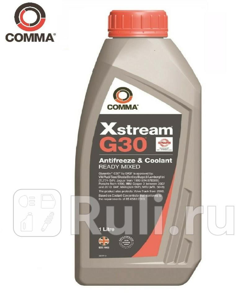 COMMA XSTREAM G30 1L_антифриз красный готовый к использовVWAudiMAN 324MB 3255BS-6580-2010 COMMA XSM1L 0₽